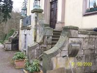 Treppenanlage aus Sandstein vorher (Denkmalgesch&uuml;tzt)